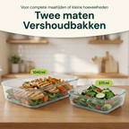 Récipients de préparation de repas en verre Vivid Green, 10 pièces