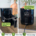 Friteuse à air chaud Vivid Green avec écran 3L