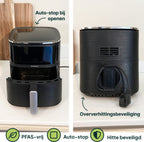 Friteuse à air chaud Vivid Green avec écran 5L
