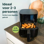 Friteuse à air chaud Vivid Green avec écran 3L