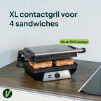 Appareil à croque-monsieur Vivid Green avec fonction gril