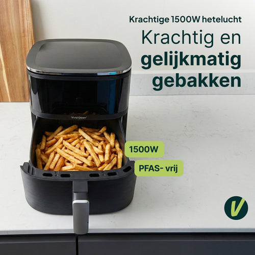 Friteuse à air chaud Vivid Green avec écran 5L