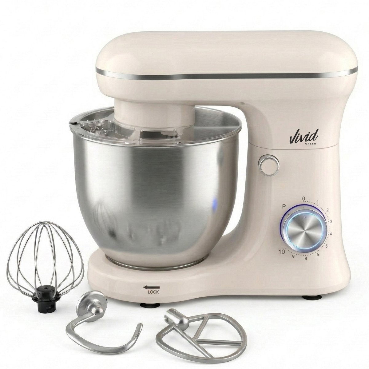 Robot pâtissier Vivid Green 1500W Bol mélangeur 5L