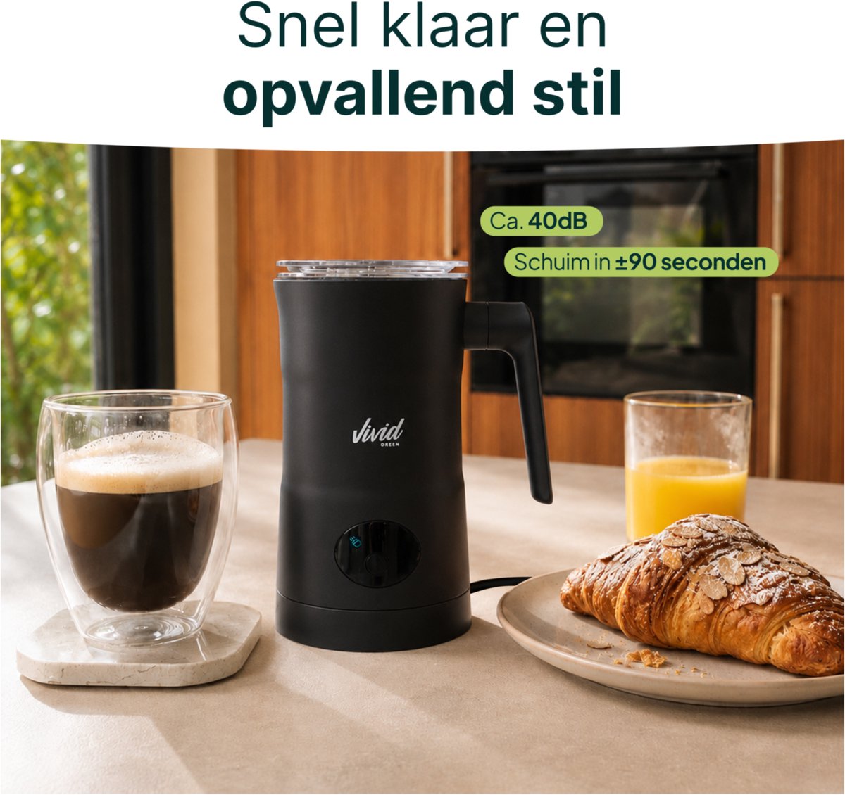 Mousseur à lait Vivid Green - 350ML
