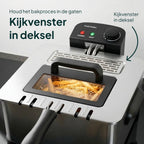 Friteuse Vivid Green 5 litres en acier inoxydable