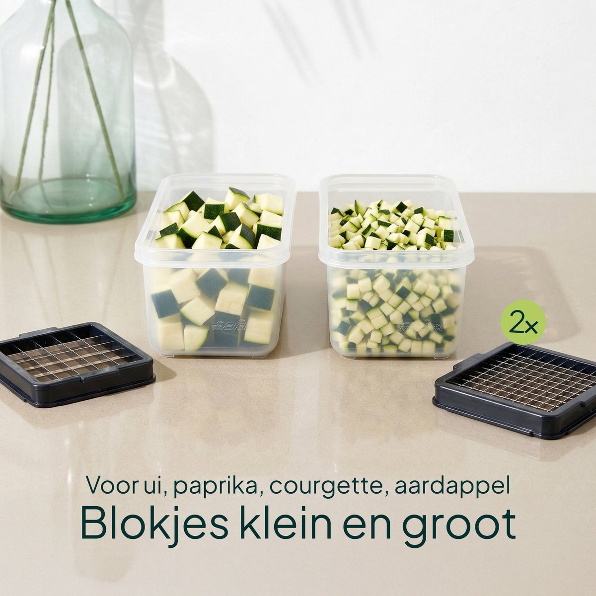Coupe-légumes et boîte de préparation de repas multifonction Vivid Green
