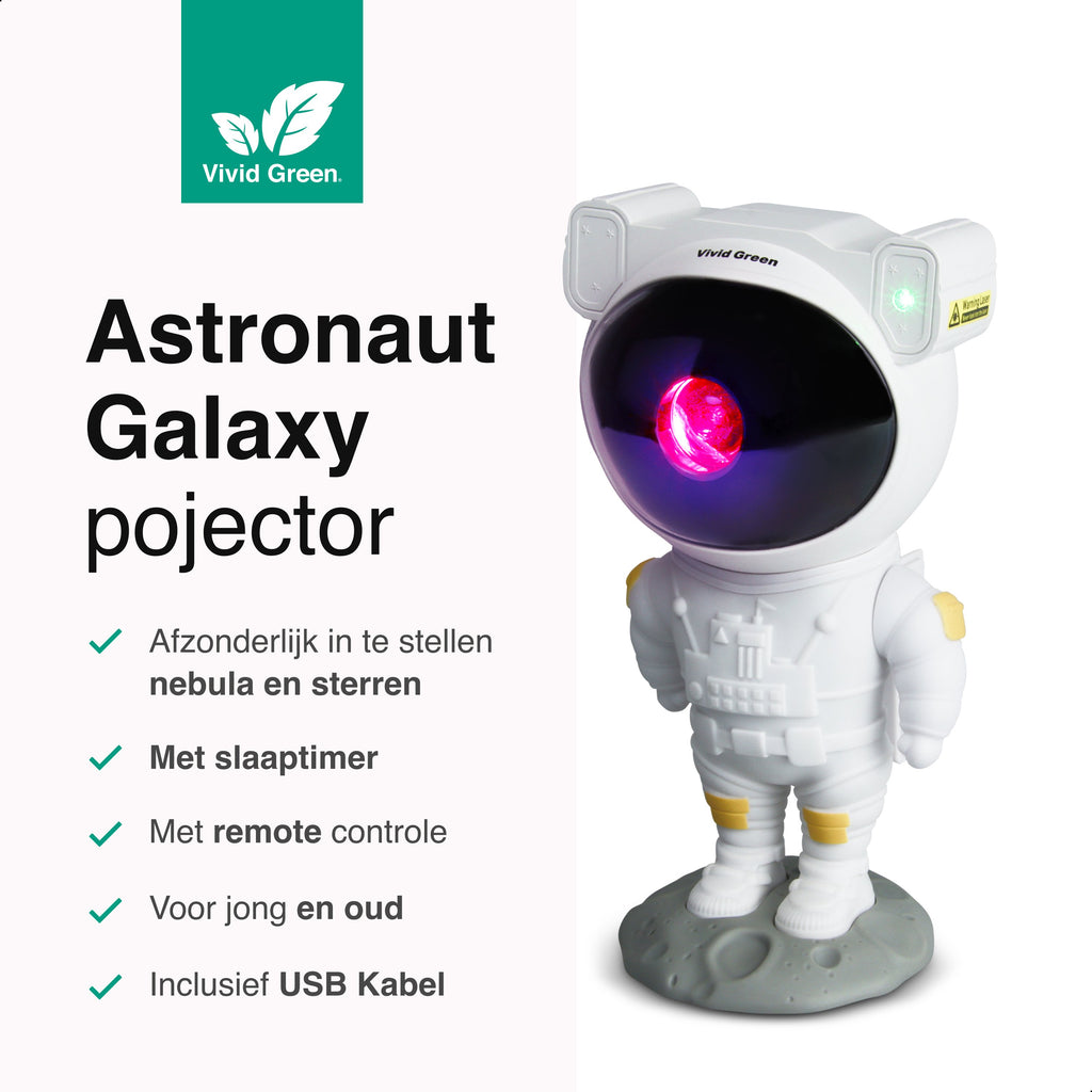 Projecteur d'étoiles astronaute Vivid Green