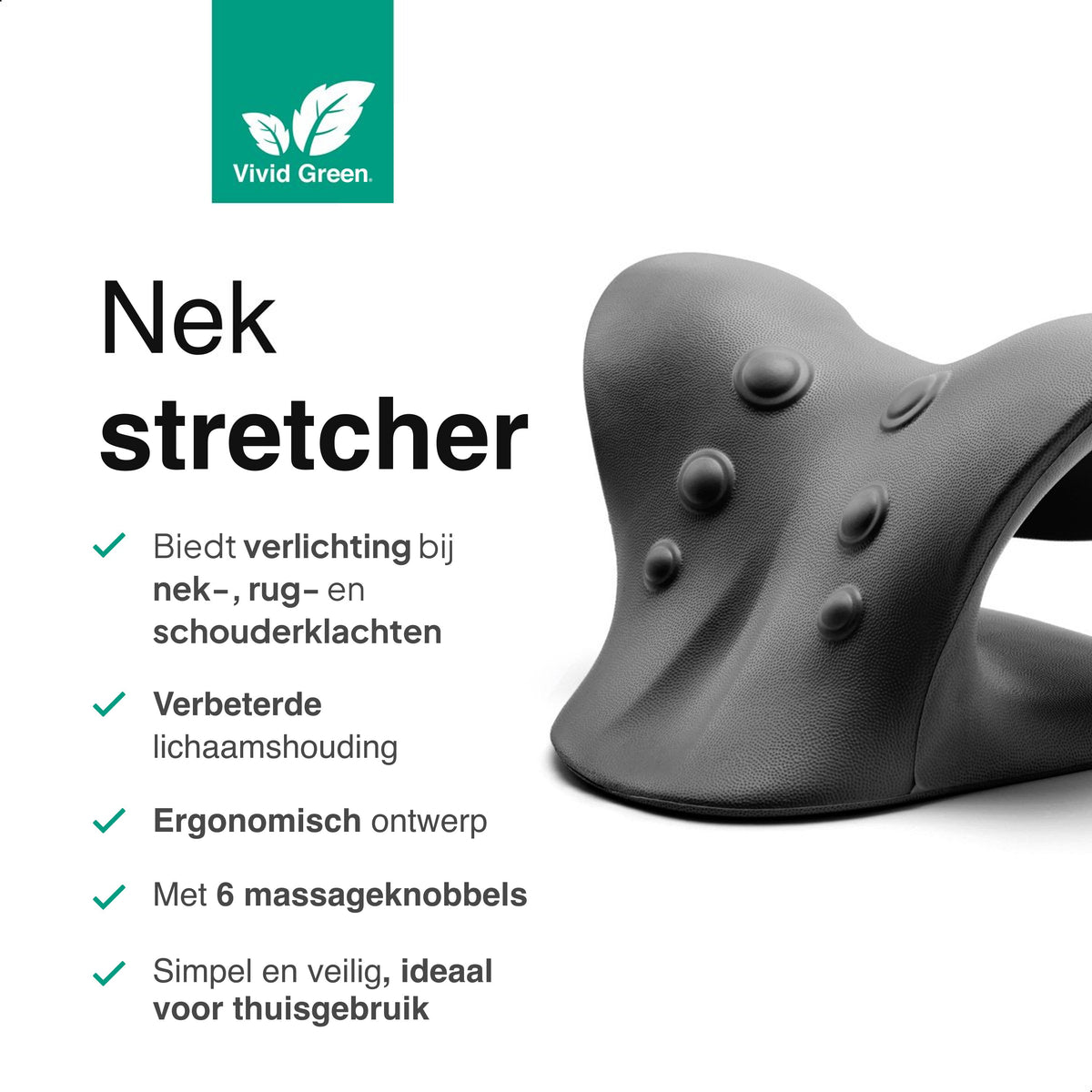Vivid Green Nekstretcher - Noir
