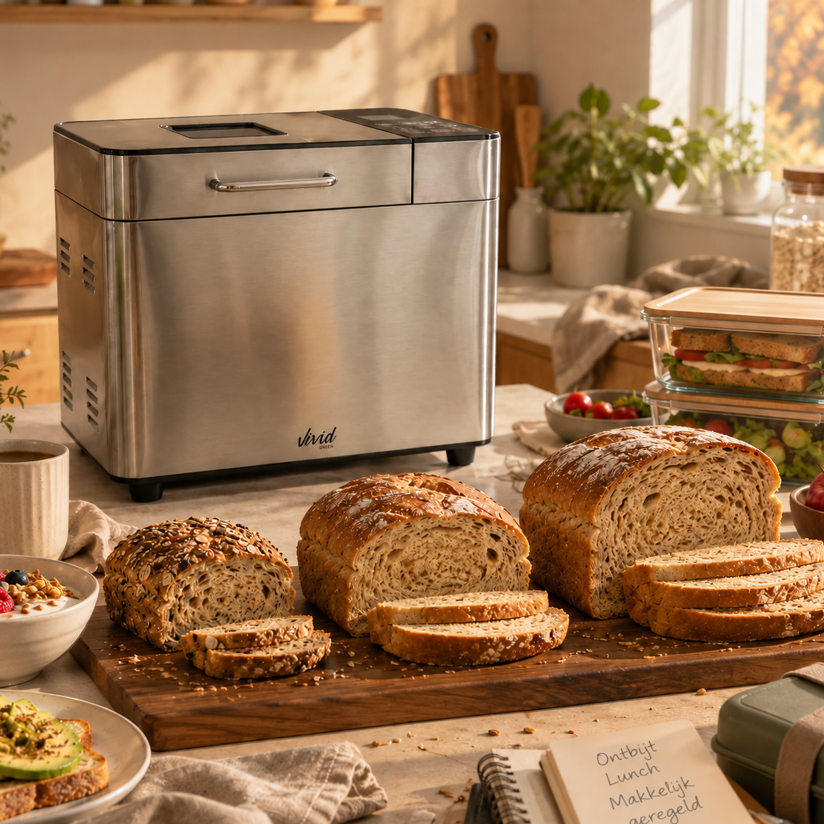 Petit-déjeuner et déjeuner facilités