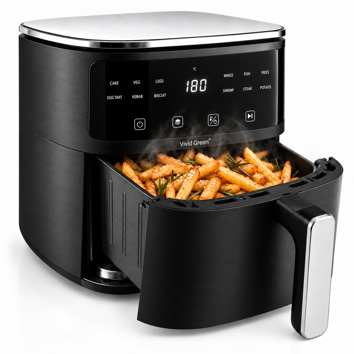 Friteuse à air chaud Vivid Green avec écran 5L