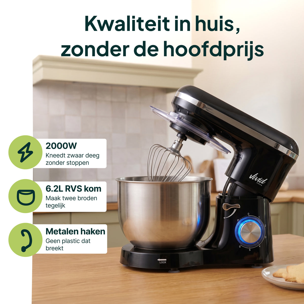 Robot culinaire Vivid Green 2000W