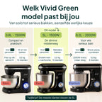 Robot pâtissier Vivid Green 1500W Bol mélangeur 5L