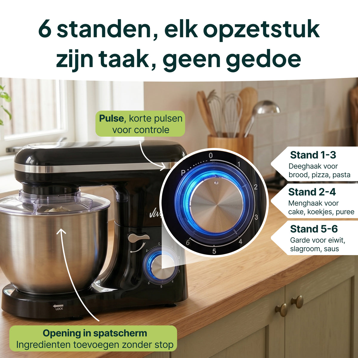 Robot culinaire Vivid Green 2000W
