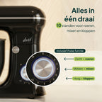 Robot pâtissier Vivid Green 1500W Bol mélangeur 5L