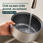 Cuiseur à riz Vivid Green avec cuit-vapeur