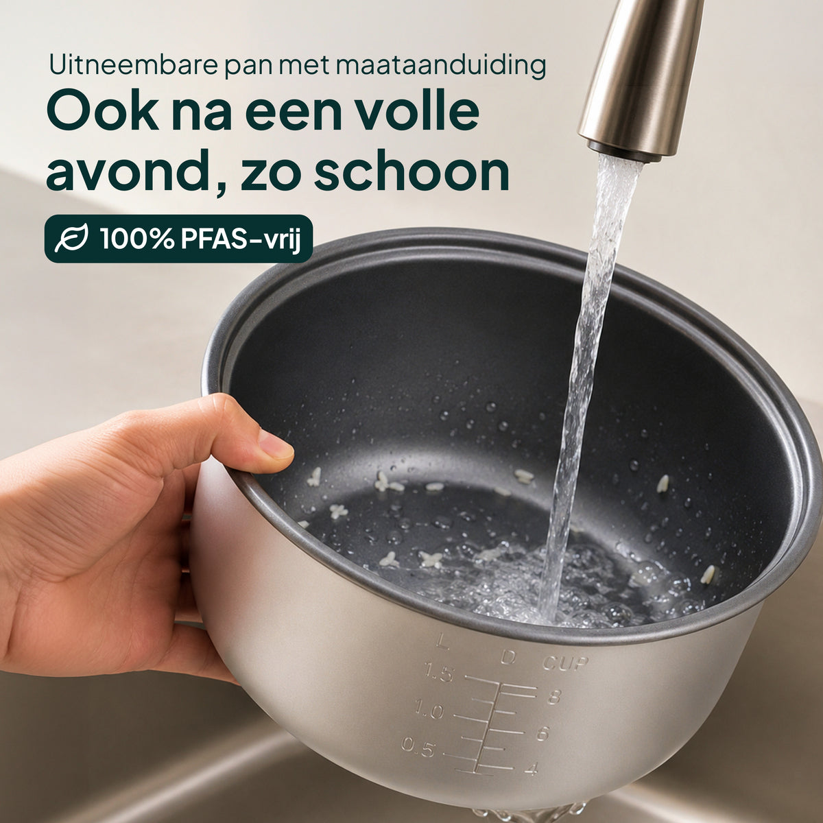Cuiseur à riz Vivid Green avec cuit-vapeur