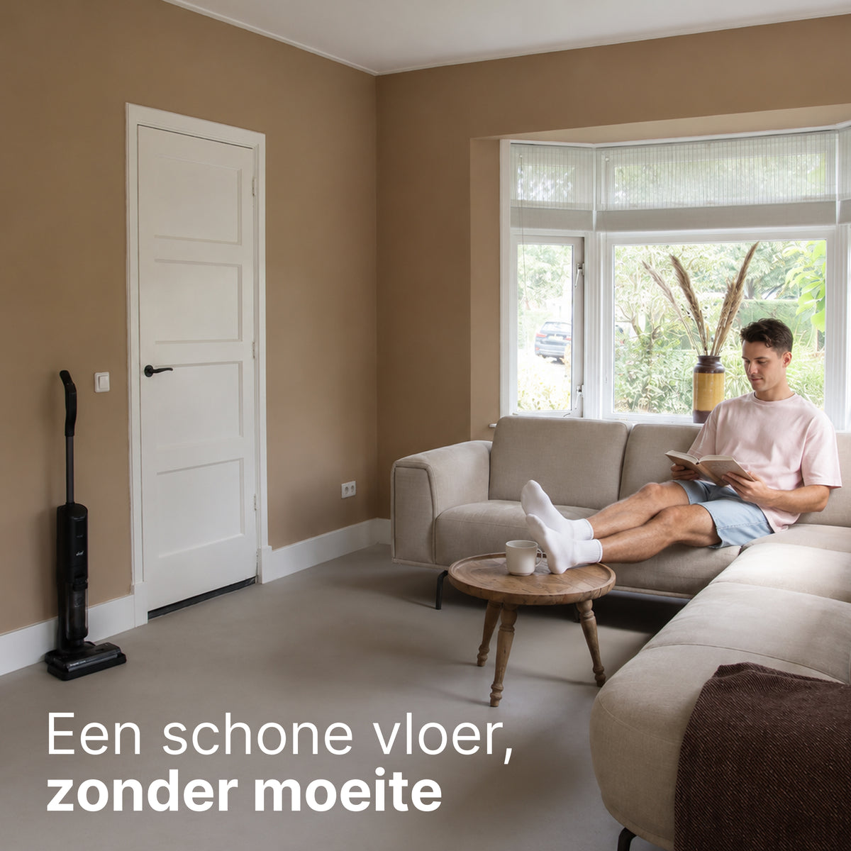 Nettoyant pour sols 2-en-1 Vivid Green avec fonction balai-serpillière