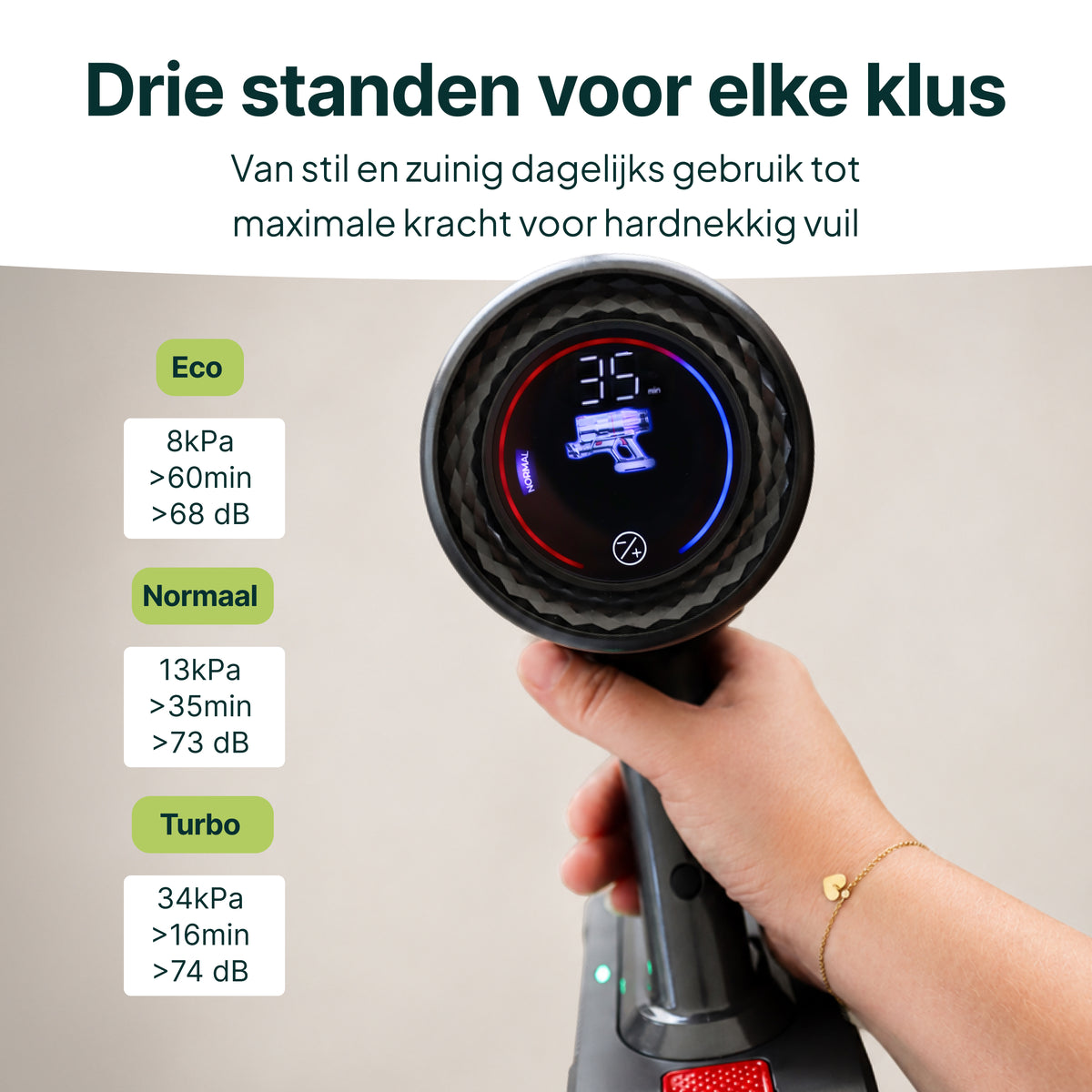 Aspirateur balai Vivid Green avec fonction serpillière