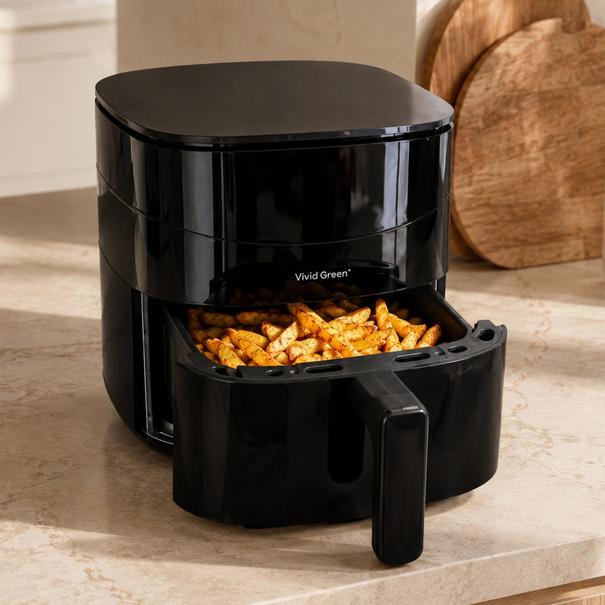 Friteuse à air chaud Vivid Green avec écran 3L