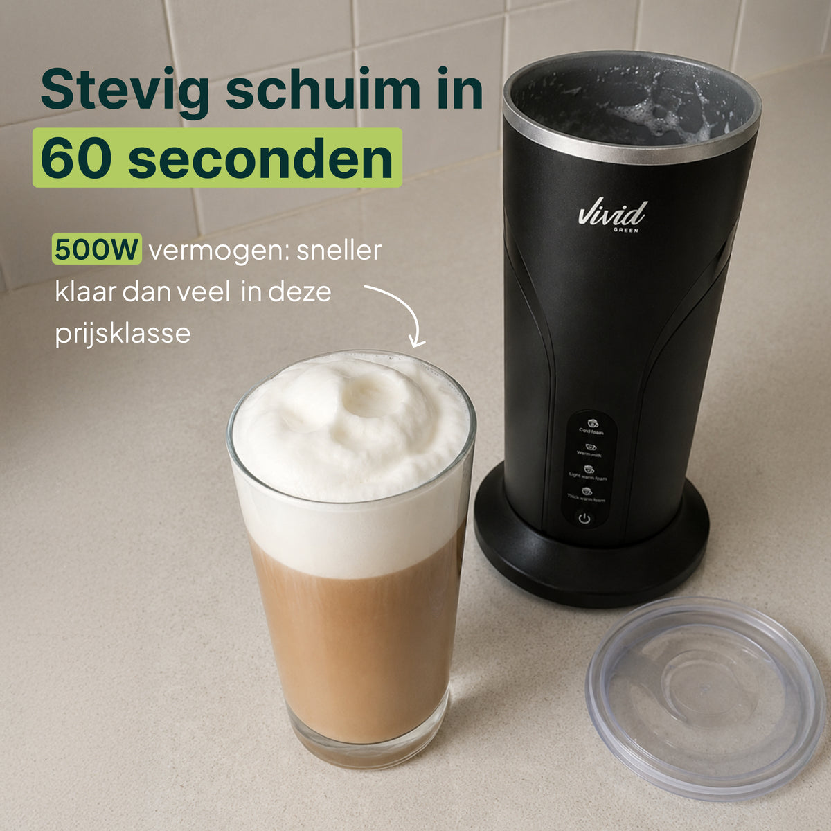 Mousseur à lait Vivid Green - 300 ml