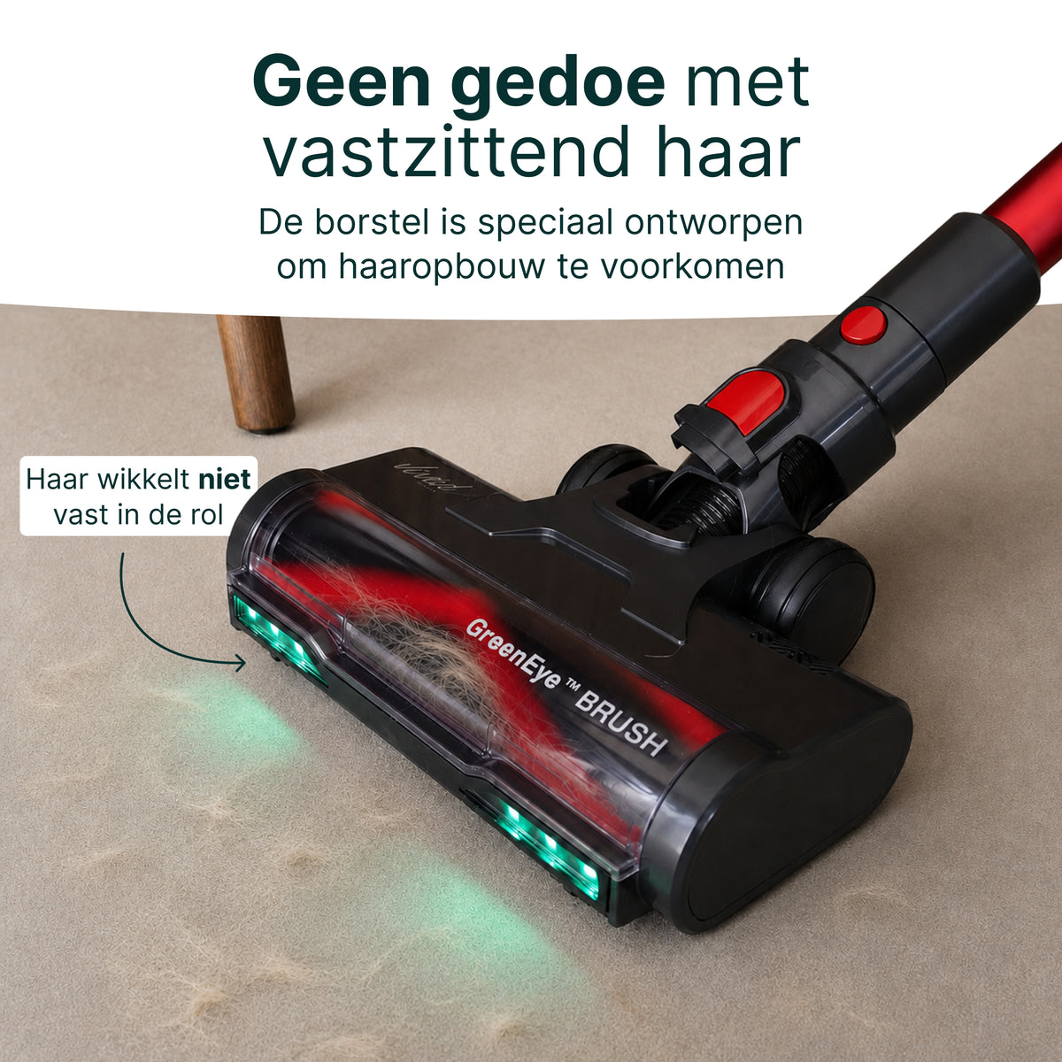 Aspirateur balai Vivid Green avec fonction serpillière