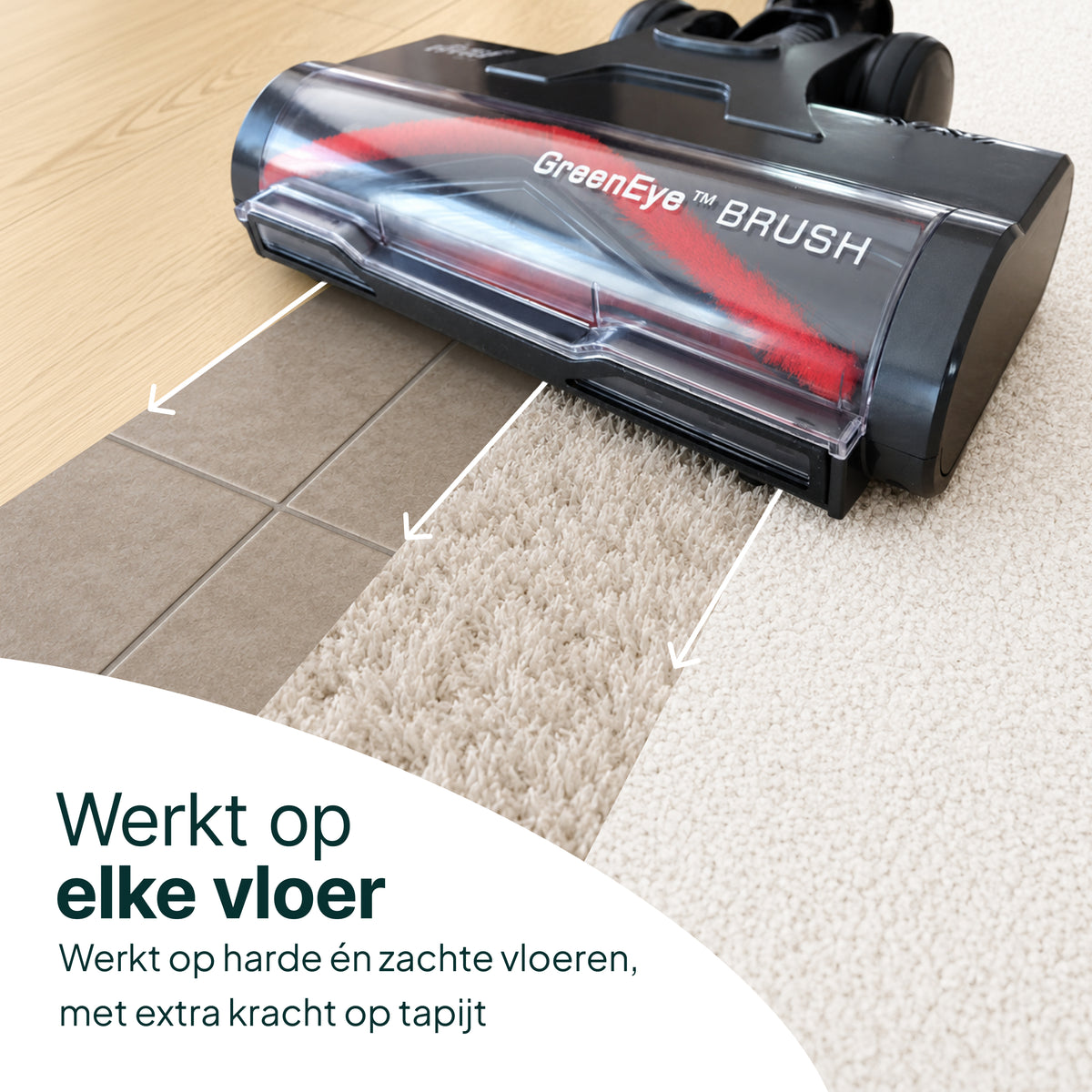 Aspirateur balai Vivid Green avec fonction serpillière