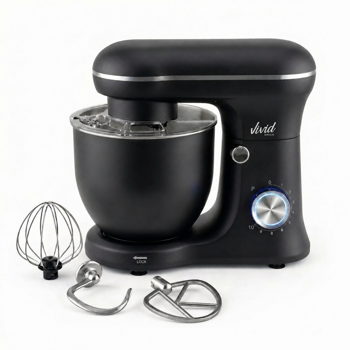 Robot pâtissier Vivid Green 1500W Bol mélangeur 5L